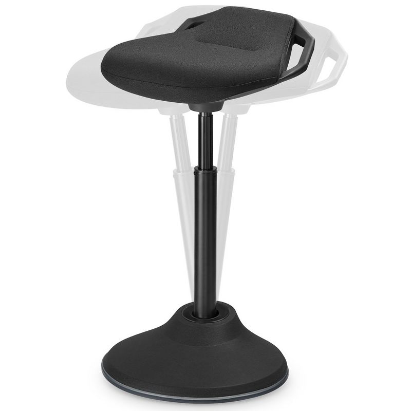 SONGMICS Standing Desk Chair, Adjustable Ergonomic Standing Stool,Swivel Sitting Balance Chair, Anti-Slip Bottom Pad, 1 of 8