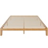 MAYEERTY Full Size Wood Bed Frame, Wooden Platform Bed Frame Mattress Foundation with Support Slats, Natural Pine - 2 of 4