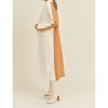 Women's Double Standard Long Color Block Coat - Klesis - 2 of 4
