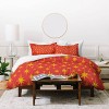 Deny Designs King Carriecantwell Sparkling Stars Duvet Cover and Pillow Sham Gold - 3 of 4