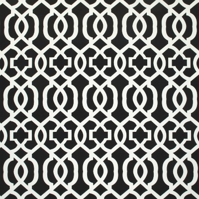 Modern Geo Black & White Outdoor Chair Cushion, 36.5"