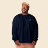 Dalix UFO Embroidered Cotton Classic Fit Long Sleeve Crewneck Tee Shirt Mens - 3 of 4