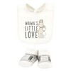 Hudson Baby Cotton Bib and Sock Set, Little Love Lama, One Size - 3 of 4