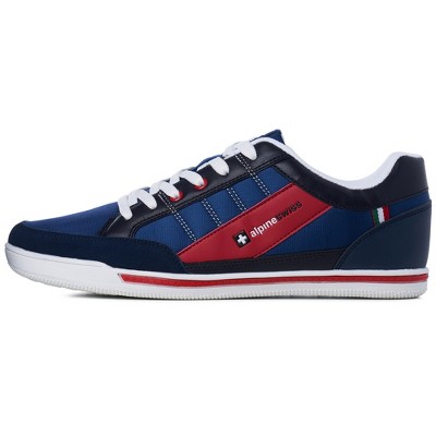 Мужские Alpine Swiss Stefan Retro Sneakers For Men Stylish Low-Top Shoes with Suede Trim Perfect For Casual Footwear Fashion Sneakers Mens Tennis Shoes — фото 3