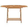 vidaXL Folding Patio Table, 47.2"x47.2"x29.5" Solid Wood Teak - 4 of 4