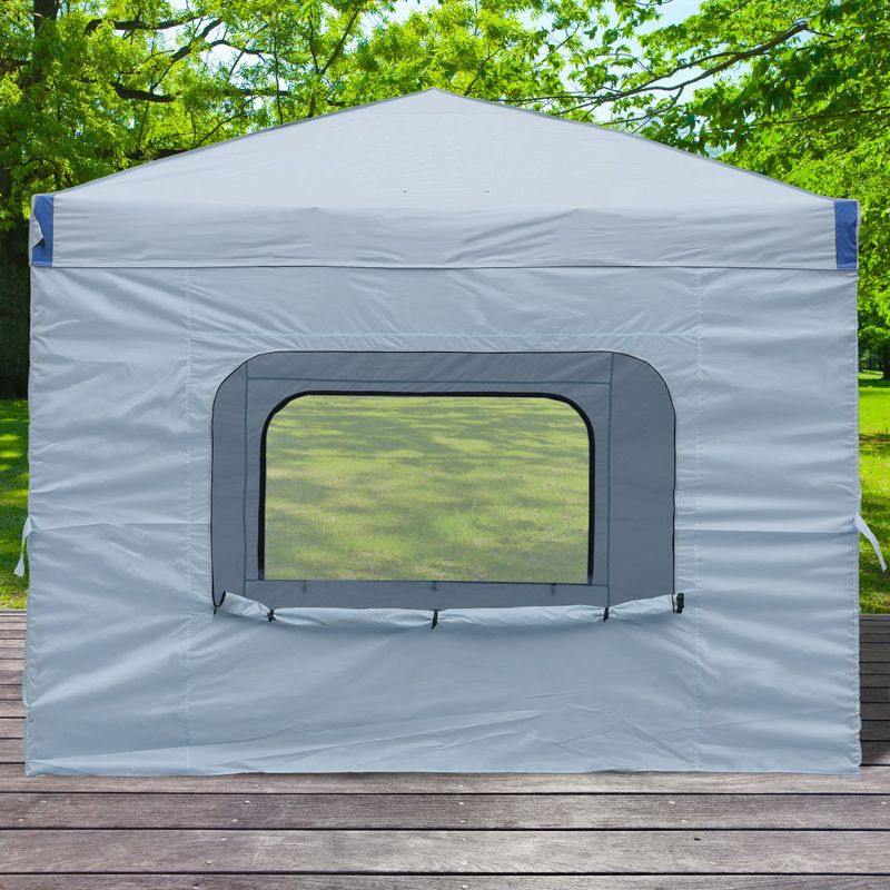 Aoodor Canopy Sidewall Replacement with 2 Side Zipper and Windows for 10' x 10' Pop Up Canopy Tent (Sidewall Only), 2 of 8
