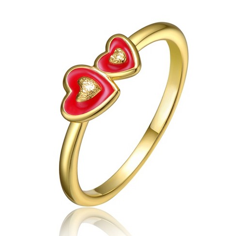 14k mother child top ring