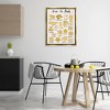 Stupell Industries Amor La Pasta Chart Floating Frame Canvas Art, Gold, 25" x 31" - 3 of 4