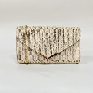FATMOON Straw Clutch Purses Women Summer Straw Beach Bag Trendy Envelope Evening Clutch Handbags for Formal Party Wedding - 1 of 4