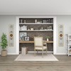 Wood Scroll Distressed Door Inspired Ornamental Wall Decor with Metal Wire Details White - Olivia & May: Vertical Iron Carved Art, Farmhouse Style - 2 of 4