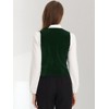 INSPIRE CHIC Women's V Neck Sleeveless Retro Waistcoat Vest - 3 of 4
