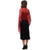 INSPIRE CHIC Women's Sequin Shawls and Wraps for Evening Dresses Fringed Sparkly Scarf 1Pc - 2 of 4