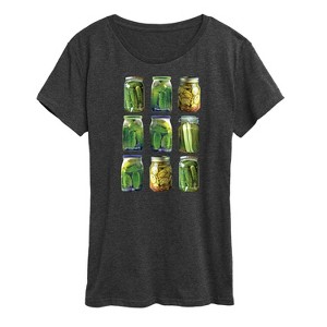 Women's - Instant Message - Any Jar, Fill With Pickles Short Sleeve Graphic T-Shirt - 1 of 4