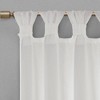 JUJABU 1 pc 50"x84" Floral Embellished Cuff Tab Top Solid Curtain Panel - 3 of 4