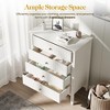 Heynemo Fluted 4 Drawer Dresser, Wood Dresser for Storage Clothes, Wooden Storage Cabinet Nightstand for Bedroom, Hallway, Living Room, Entryway - 2 of 4