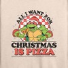 Women's - Teenage Mutant Ninja Turtles - All I Want For Christmas Lightweight French Terry Wide Neck Long Sleeve Shirt - 2 of 4