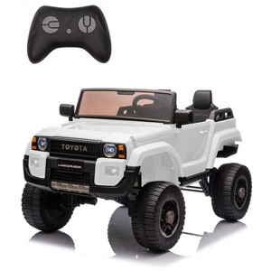 24V 7Ah Battery Powered 2-Seater Kids Ride on Car Truck with Parent Remote Control, Licensed Toyota Style, 4x550W Motors - 1 of 4