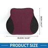 Unique Bargains Car Seat Lumbar Cushion Memory Foam Support Ergonomic Design Polyester - 4 of 4