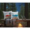 Happy Campers Decorative Pillow Enjoy the Journey – 12 Inch by Manual Woodworkers and Weavers - 3 of 3