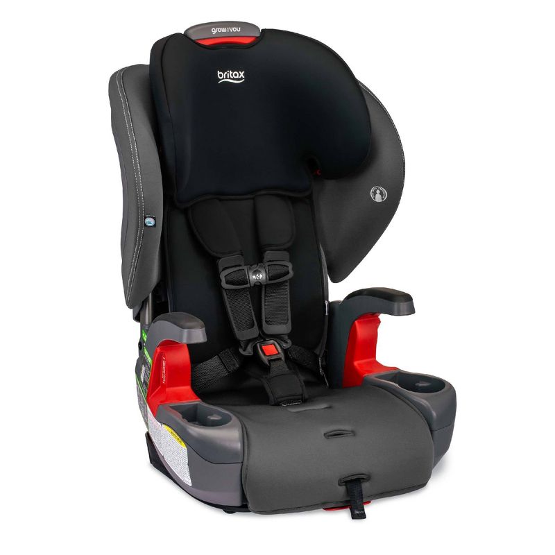 Britax Grow with You Harness SafeWash Booster Car Seat - Mod Black, 1 of 10