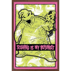 Trends International Disney Tim Burton's The Nightmare Before Christmas - Scaring Framed Wall Poster Prints - 1 of 4