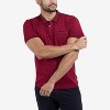 CULTURA Men's Short Sleeves 100% Cotton Polo With Jaquard Rib And Chest Rib Pocket - 3 of 4
