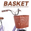 Bike Commuter Bike Beach Cruiser with Ergonomic Upright Design, w/Basket & Adjustable Seat | Comfort Commuter Bicycle - 3 of 4