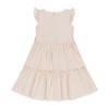 Hope & Henry Girls' Flutter Sleeve Tiered Sateen Party Dress, Infant - 3 of 4