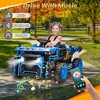 Joyracer 24V Ride on Toys w/ Remote Control, 2 Seater 400W Electric Powered Ride on Truck w/ Dump Bed, 3 Speeds, Shovel, Bluetooth, Gift for Kids - 3 of 4
