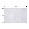 Knightsbridge Orbit Bath Rug Cotton Non Skid Back, White - 2 of 4