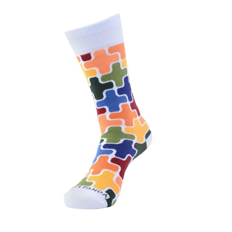 Colorful Puzzle Socks (Tween Sizes, Small) from the Sock Panda, 3 of 5