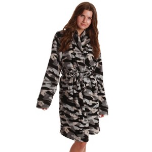 Just Love Womens Plush Solid Robe | Ladies Bathrobe - 1 of 3