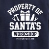 Boys' - Instant Message - Property Of Santas Workshop Christmas Graphic Long Sleeve Fleece Sweatshirt - 2 of 4