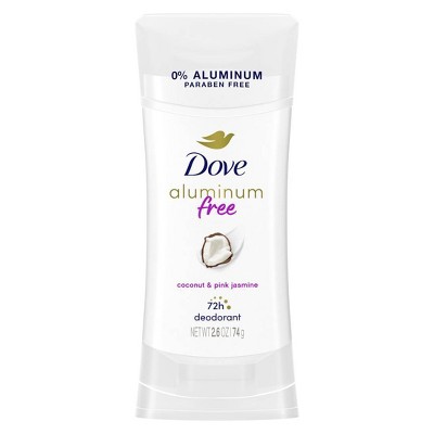 Dove Beauty Aluminum Free Coconut & Pink Jasmine Deodorant Stick - 2.6oz