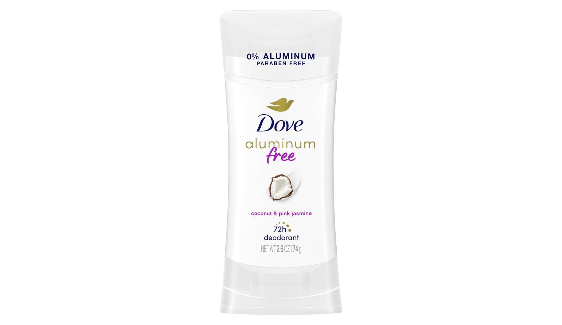 Dove Beauty Coconut & Pink Jasmine Solid Deodorant Stick - Aluminum-Free 2.6oz
