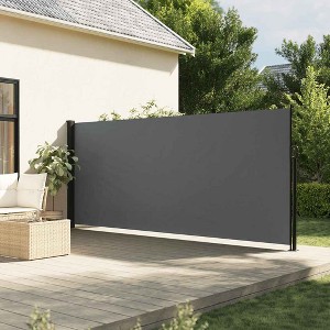 vidaXL Retractable Side Awning Anthracite 63"x118.1" - 1 of 4