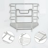 Unique Bargains 304 Stainless Steel Bathroom Toothbrush Toothpaste 3 Slots Holder 1 Pc - 4 of 4