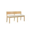 Boraam Capella Cream Fabric Dining Height Bench - 2 of 4