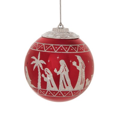 Gallerie II Light-Up LED Scandi Nativity Plastic  Light Holiday Christmas Xmas Ornament