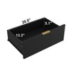 Black Dresser for Bedroom, Modern Large 6 Drawer Dresser with Deep Drawer, Chest of Drawer with Gold Handle - 3 of 4
