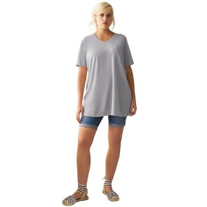 ellos V-Neck A-Line Tunic - 1 of 4