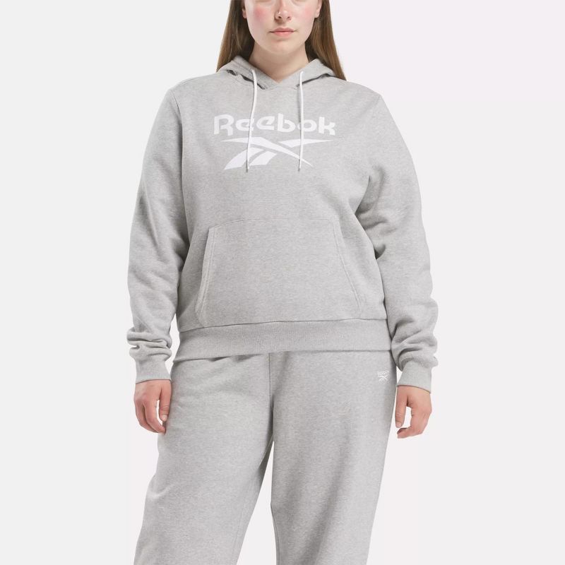 Reebok Identity Big Logo Fleece Hoodie (Plus Size), 1 of 6