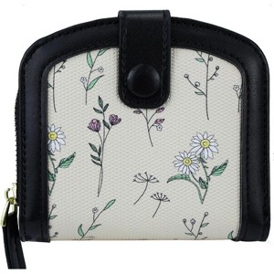 FATMOON Cute Wallet for Women & Girls – Stylish Leather Credit Card Holder with Floral Design, Compact & Easy to Use for Travel, Daily Use - 1 of 4