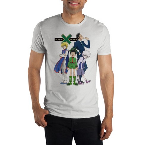 Hunter X Hunter Tonal Color Anime Characters Mens and Womens Short Sleeve  T-Shirt (Black, S-XXL) 