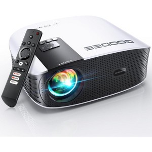 GOODEE Outdoor Projector, 4K Supported Projector Android TV with Auto Focus & Full-Sealed Optical Engine for Movie, Netflix/Prime Video Built-in - 1 of 4