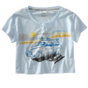 Aeropostale Womens Cropped Wide Neck Graphic T-Shirt - 1 of 1