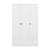 YOOCOZZ MDF 3-Door Shutter Wardrobe with huge storage space and shelves - 3 of 4