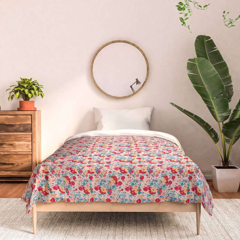 Deny Designs alison janssen Charming Floral Comforter Bedding Set, 4 of 6