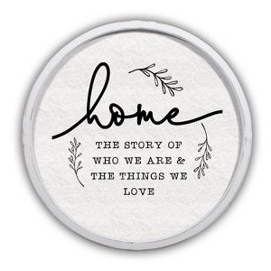 Creative Products Home the Story of Who We Are 20 x 20 Round White Framed Print - 1 of 4