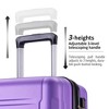 Wooakway Expanable Spinner Wheel 2 Piece Luggage Set ABS Lightweight Suitcase with TSA Lock 20inch+24inch - 4 of 4